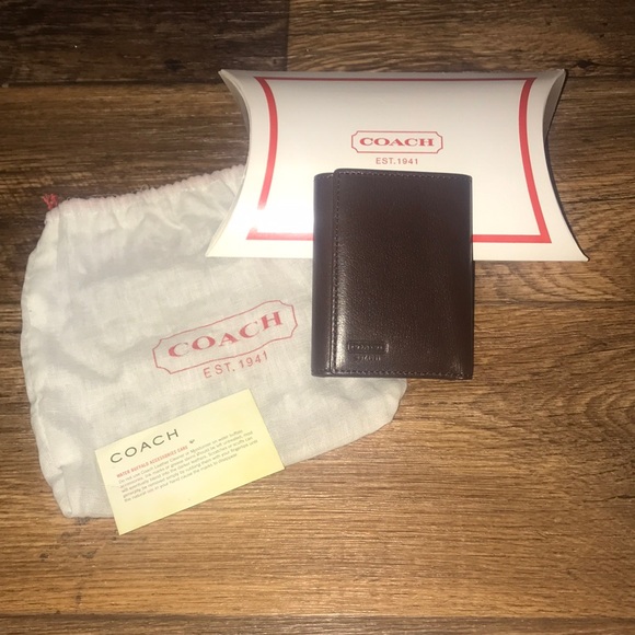 Coach Other - Authentic Coach Men’s Water Buffalo Brown Wallet
